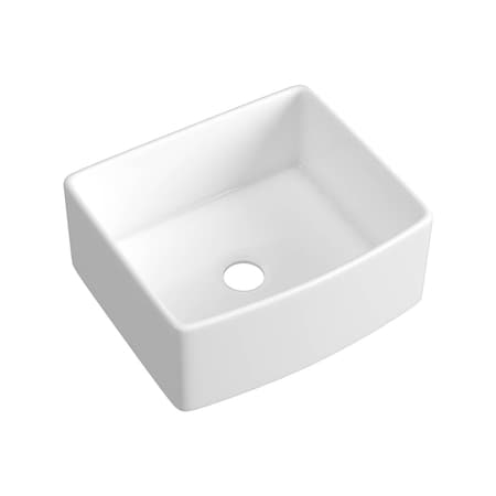 Kibi K2-SF24C, Undermount, Farmhouse/Apron Mount, Glossy White Finish K2-SF24C